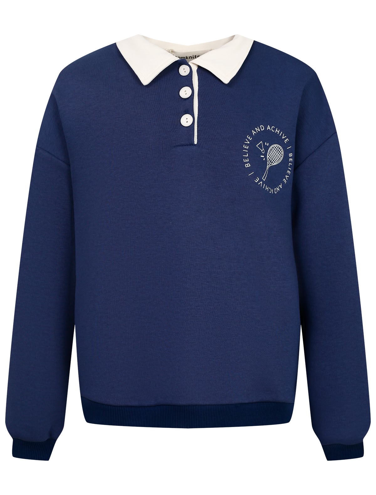 Свитшот с воротничком