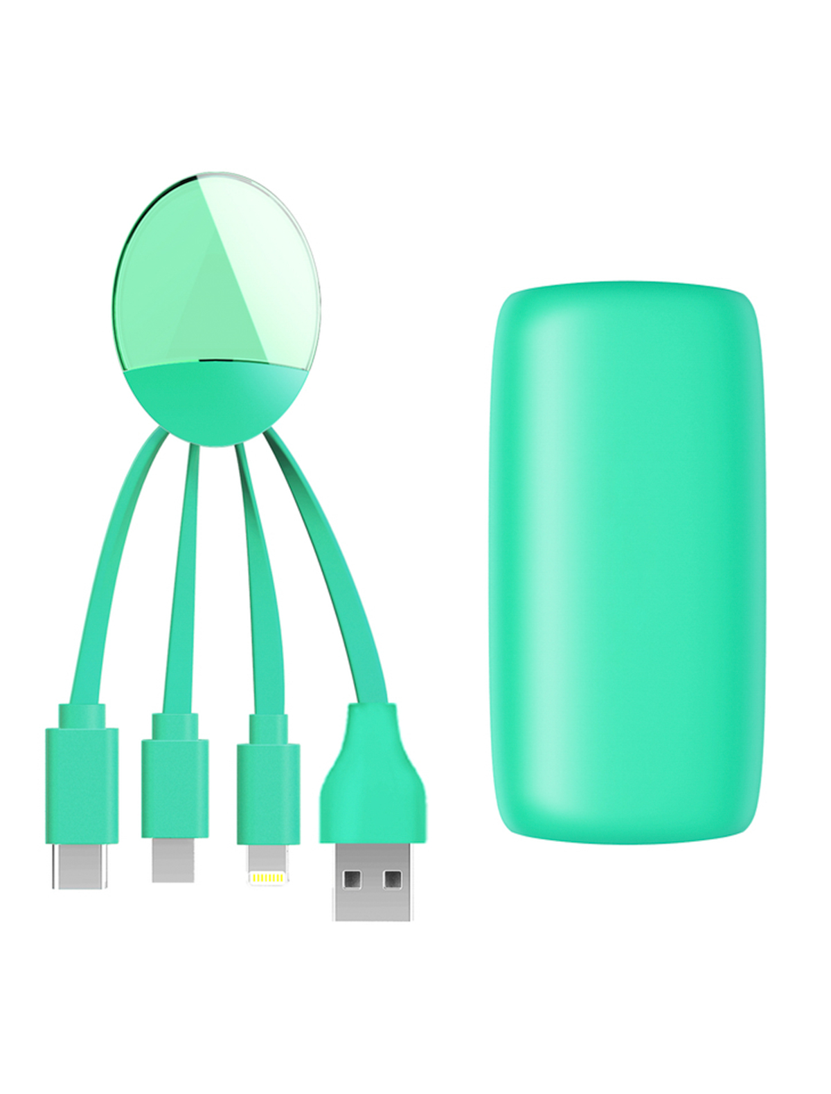 Кабель USB для зарядки Xoopar 2133422, цвет зеленый 5362228980065 - фото 1