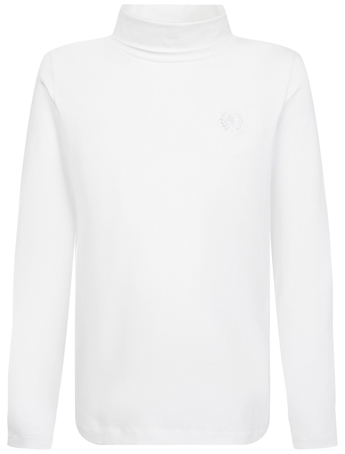 Белая водолазка из хлопка