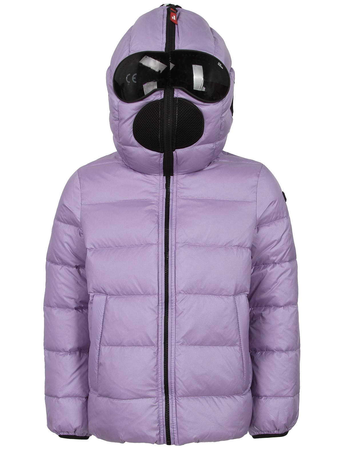 Сиреневый пуховик