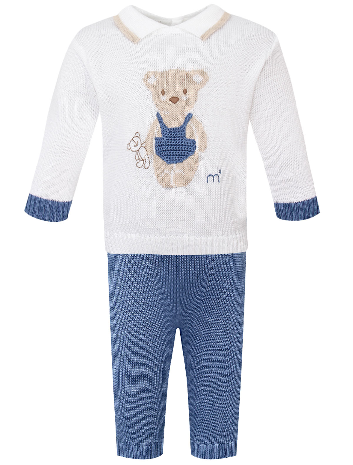 Комплект из джемпера и синих брюк