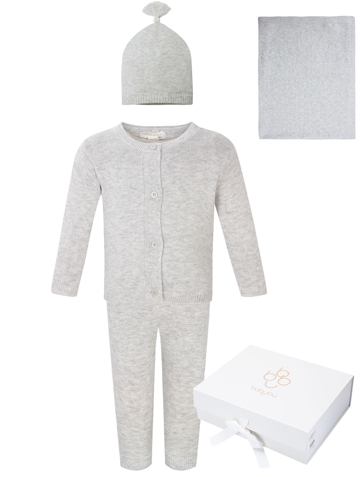 Серый комплект из 4-х изделий