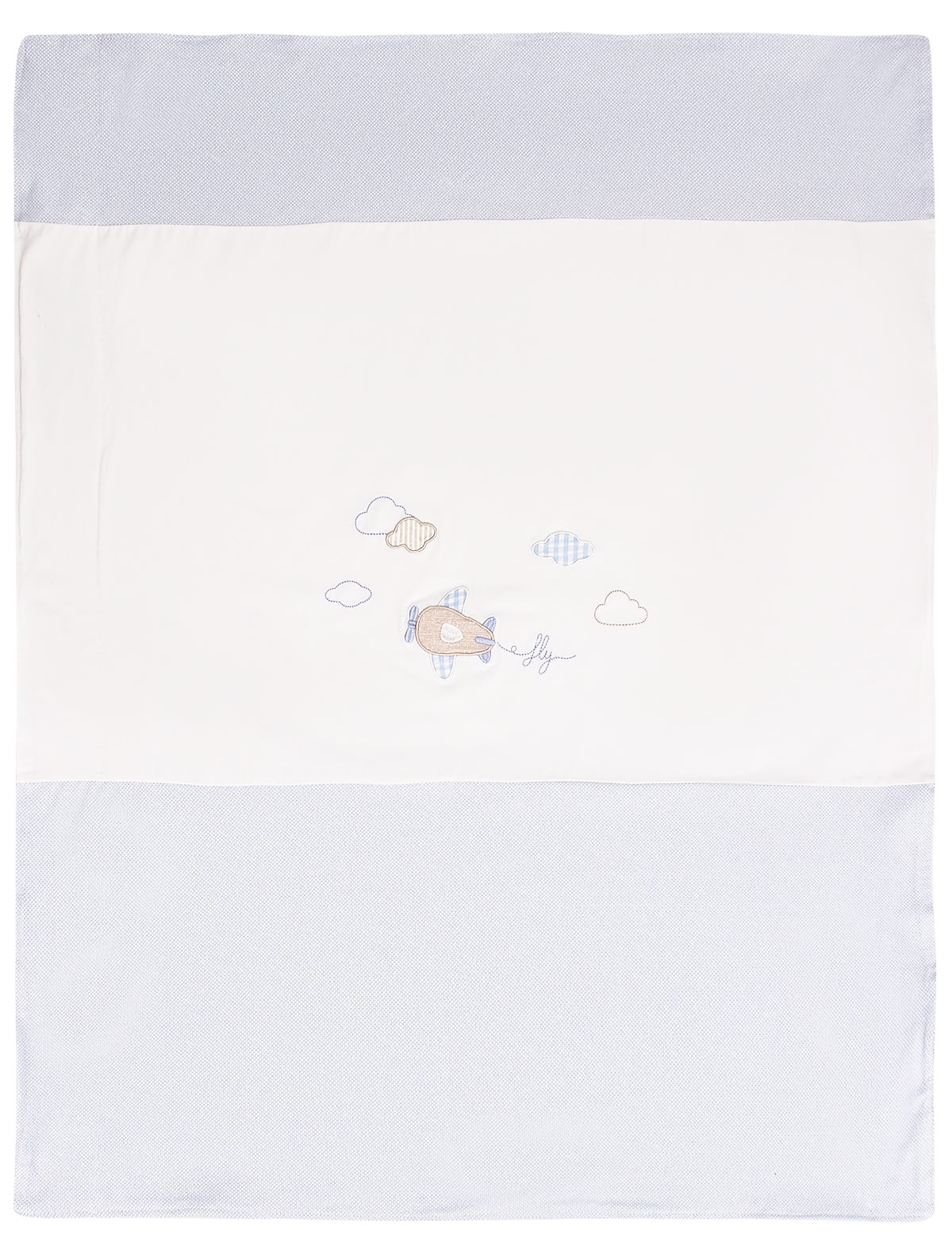 Одеяло с аппликацией самолет