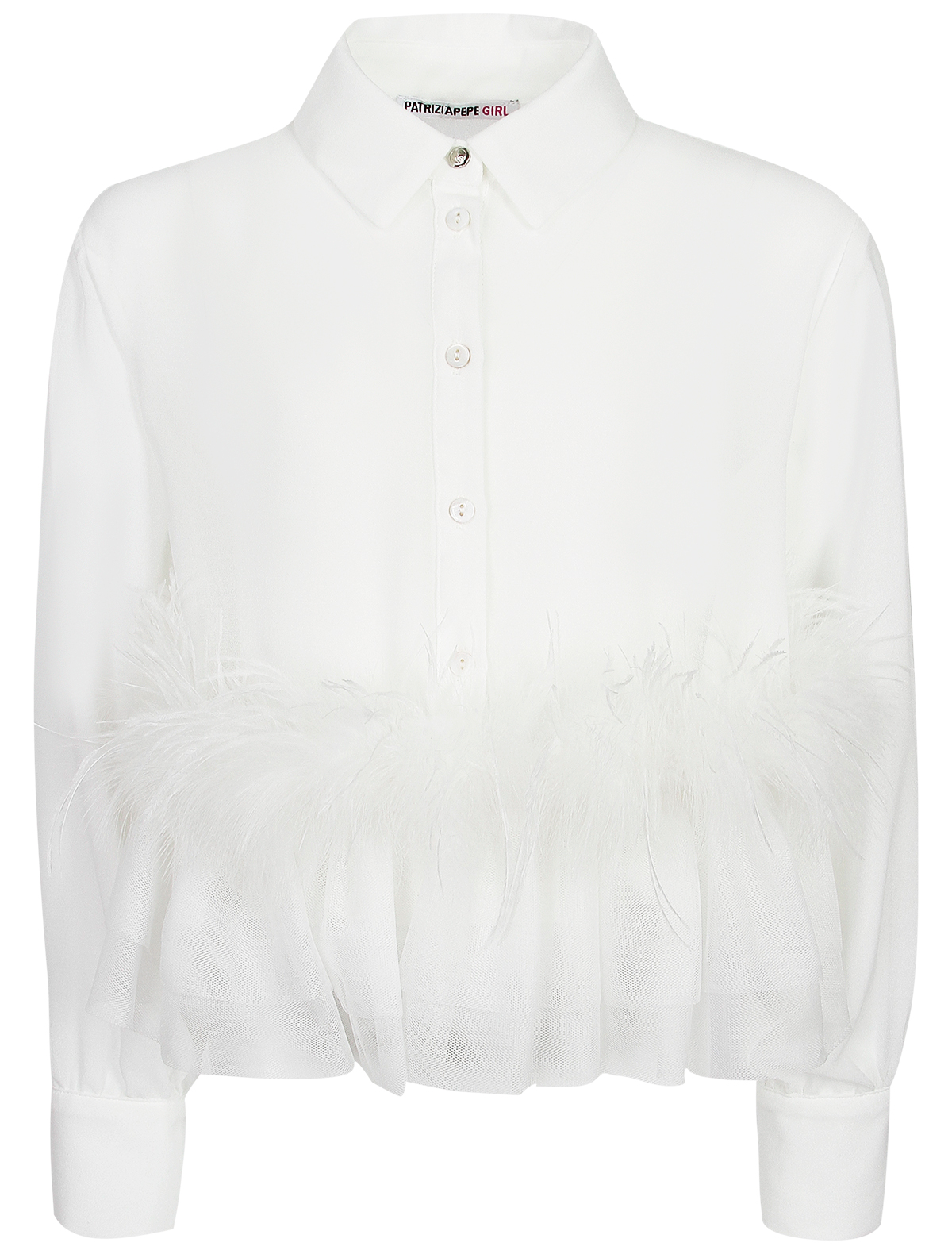 Блуза Patrizia Pepe 2601421, цвет белый, размер 7