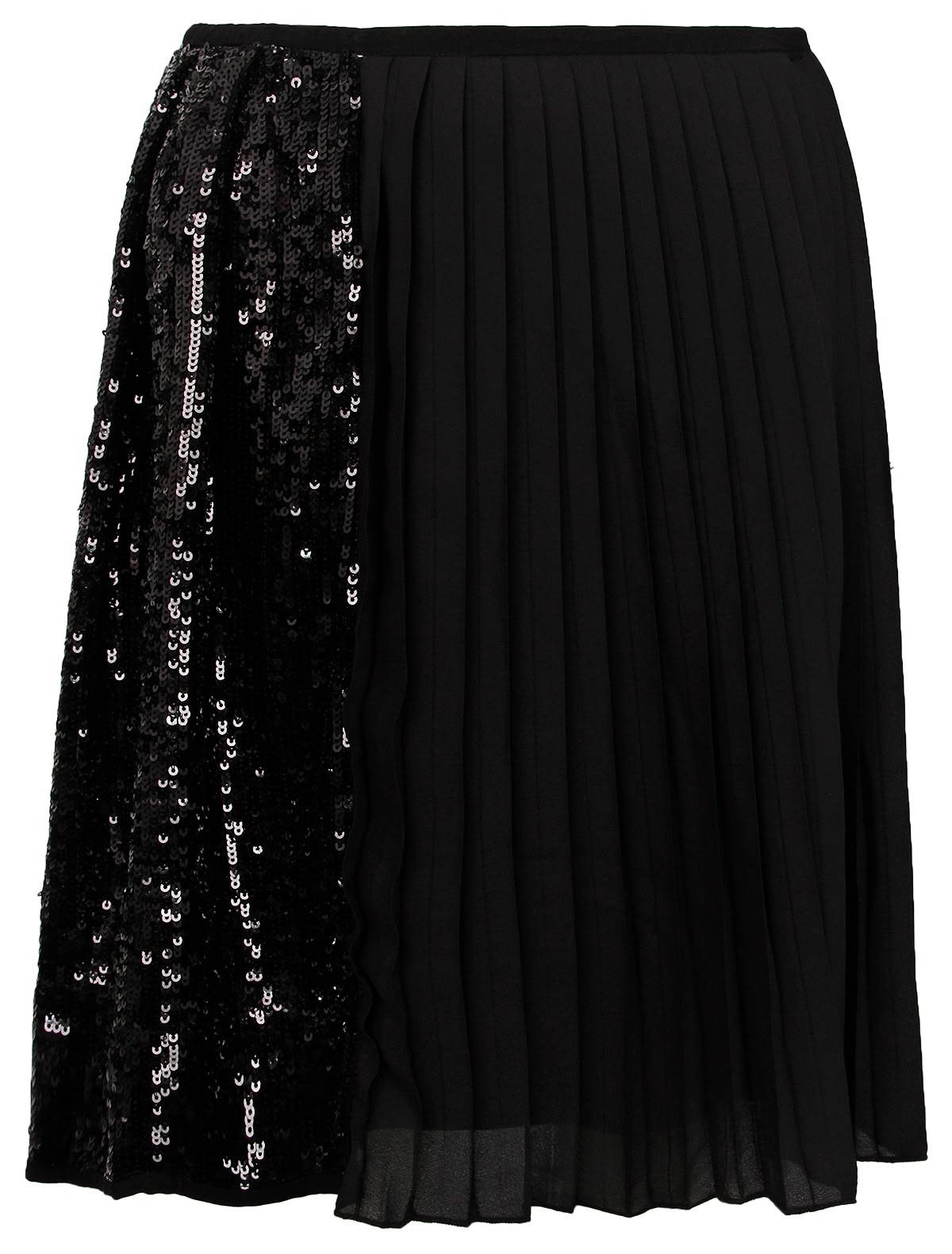 Плиссированная юбка с пайетками