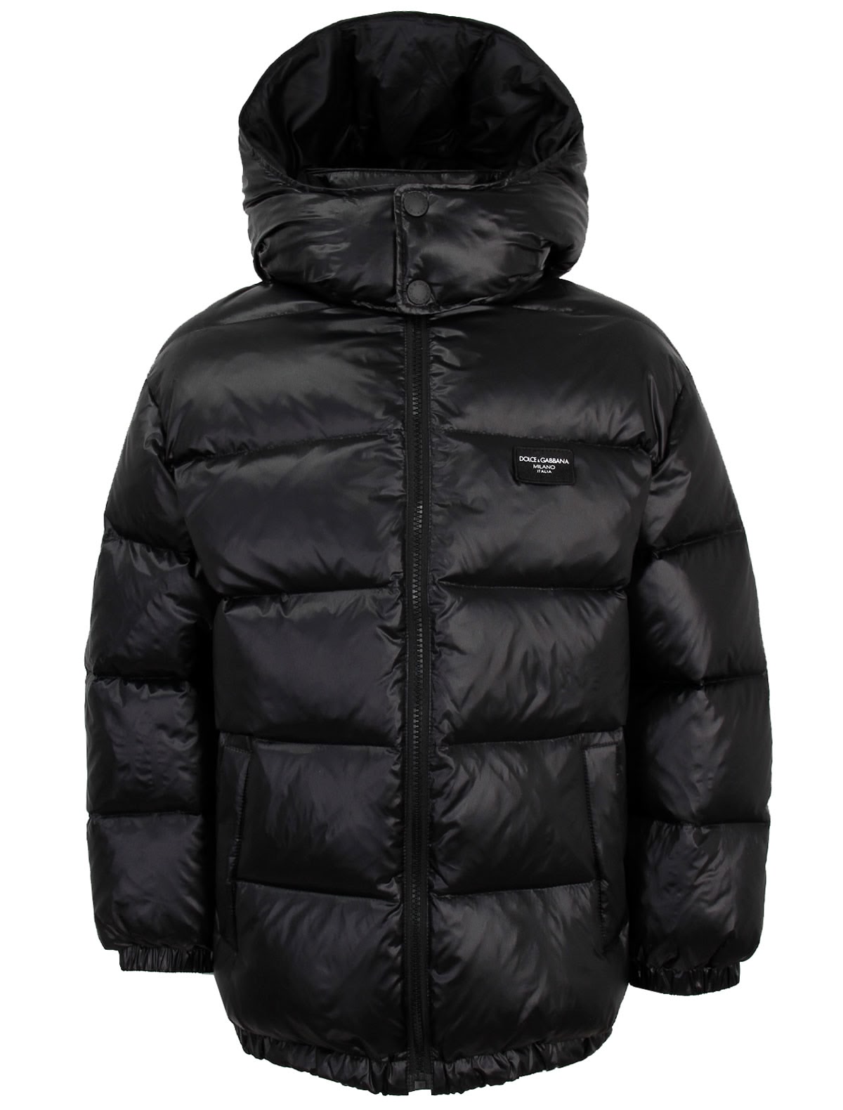 Чёрная пуховая куртка