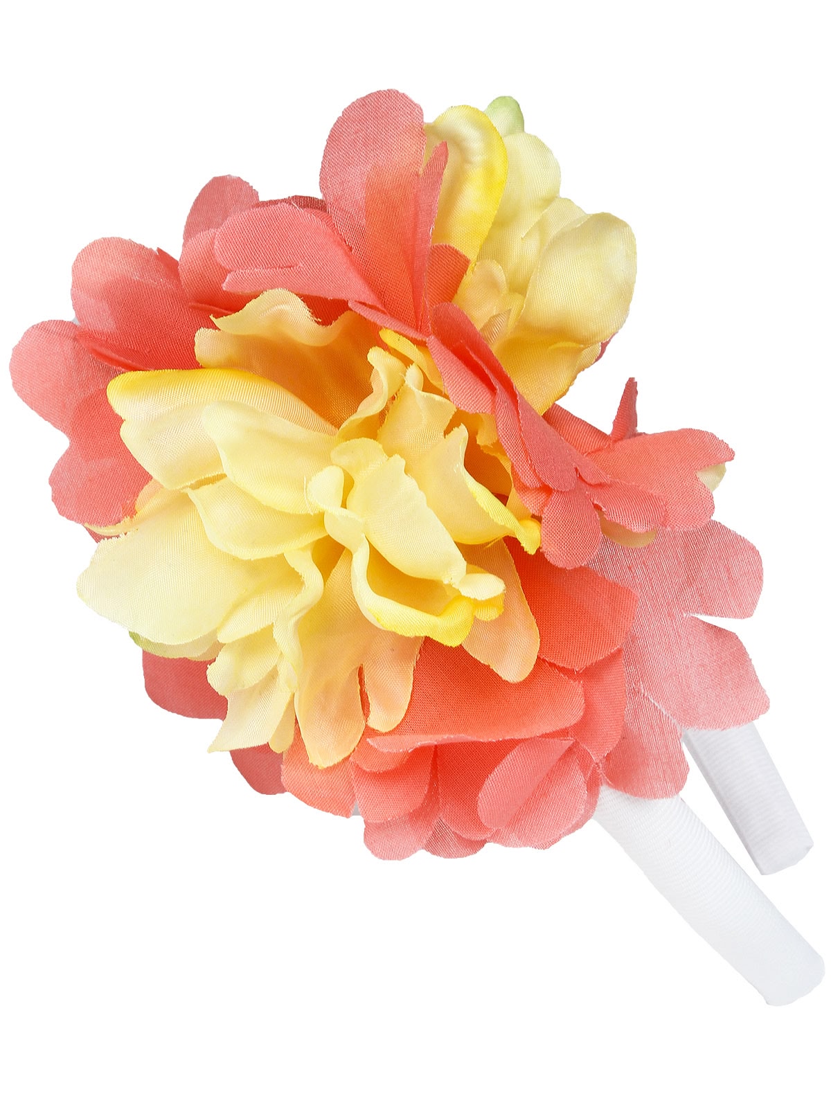 Ободок с красно-желтым цветком