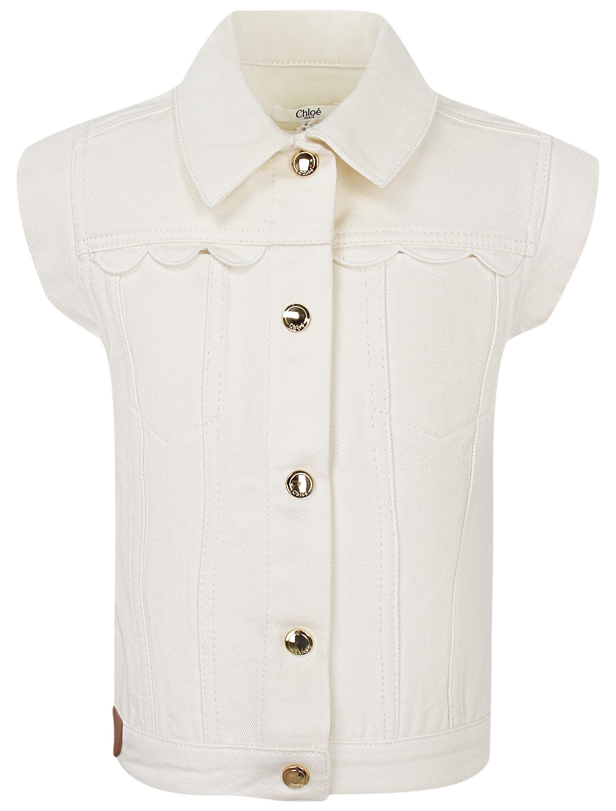 Кремовый жилет