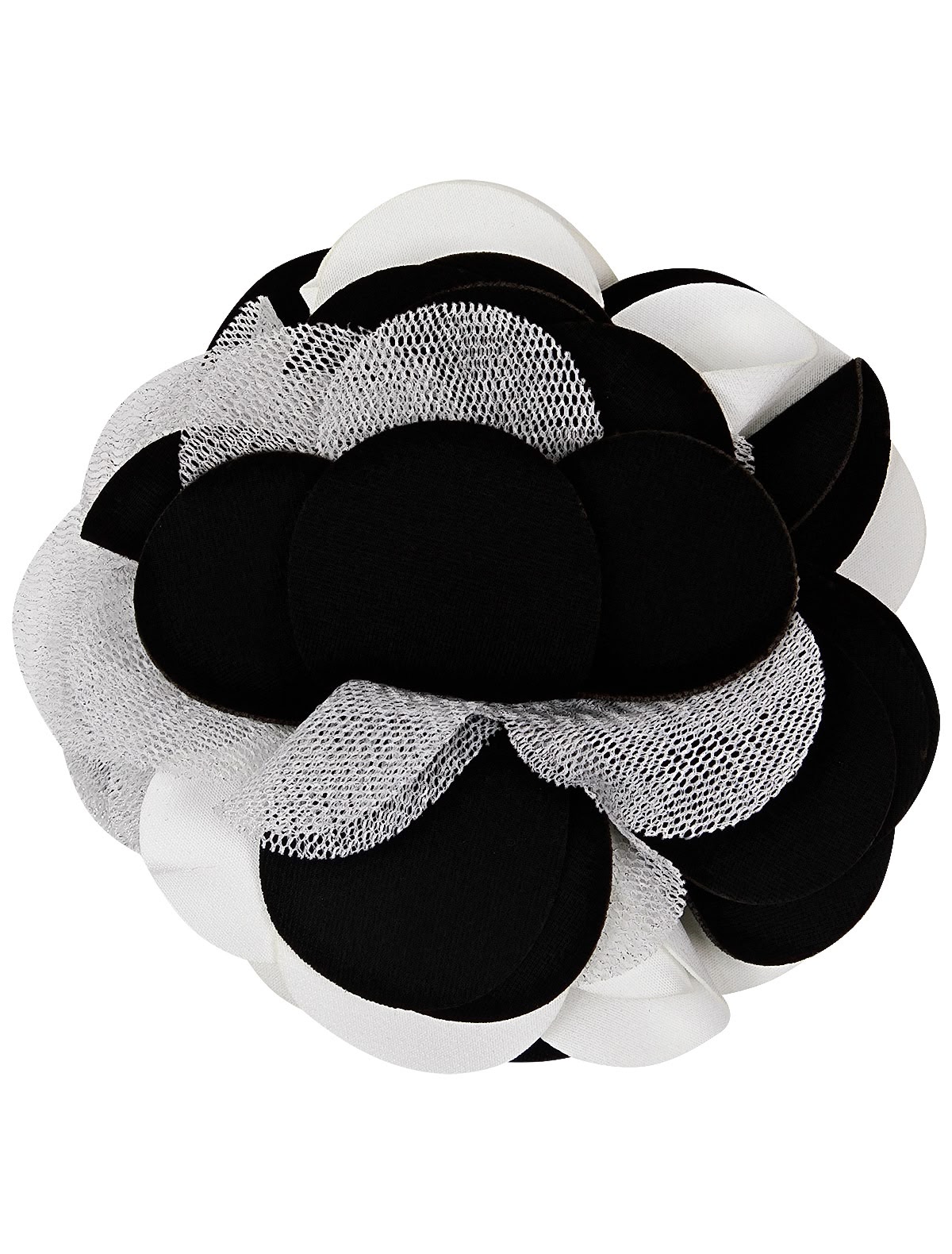 Чёрно-белая брошь