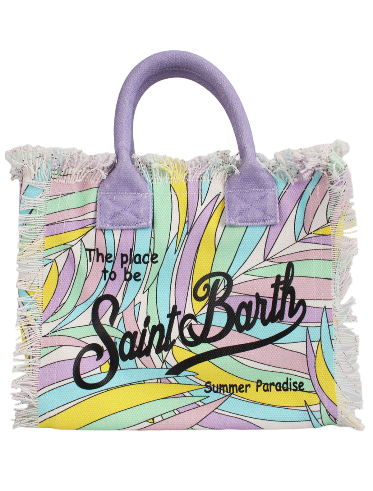 Пляжная сумка с цветными листьями