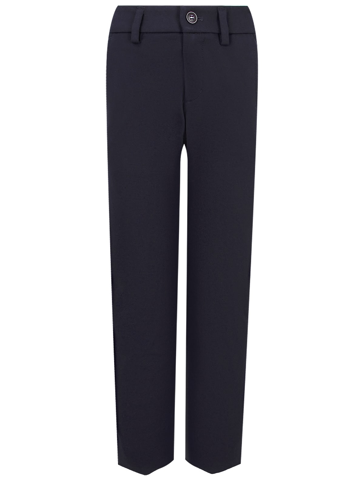 Синие брюки силуэта Slim