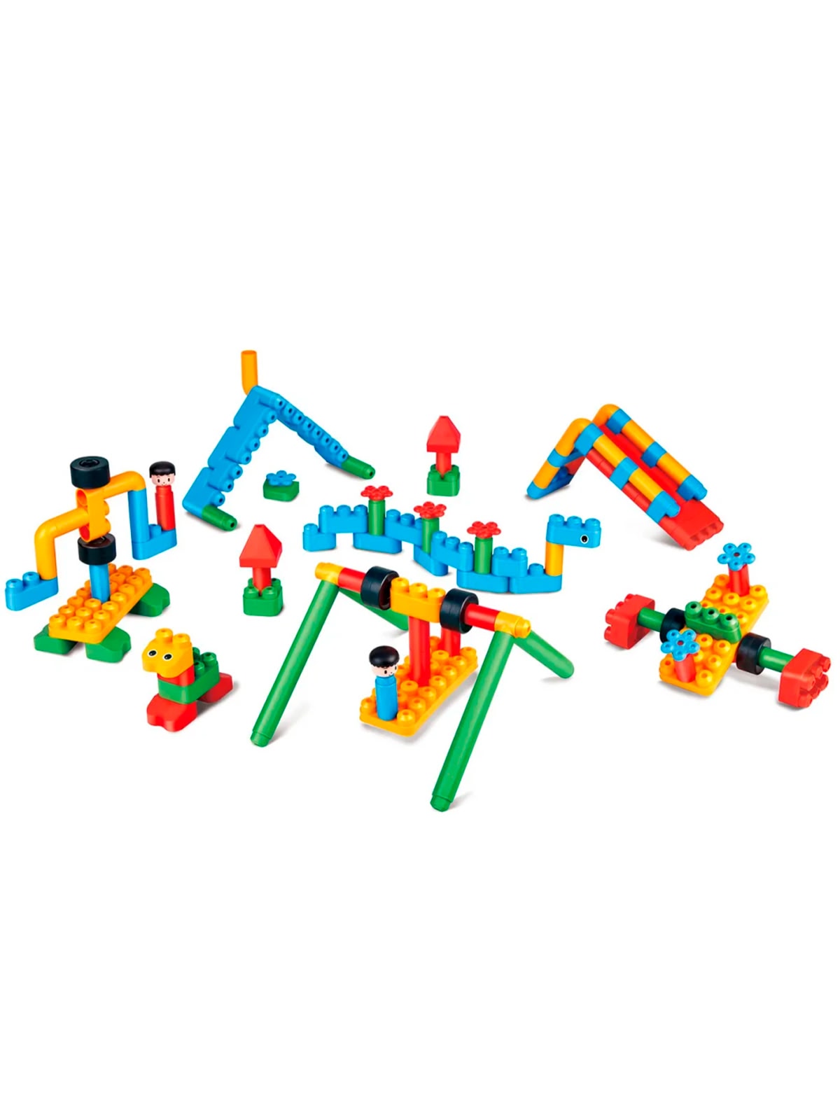 Конструктор детский Площадка приключений, 110 элементов