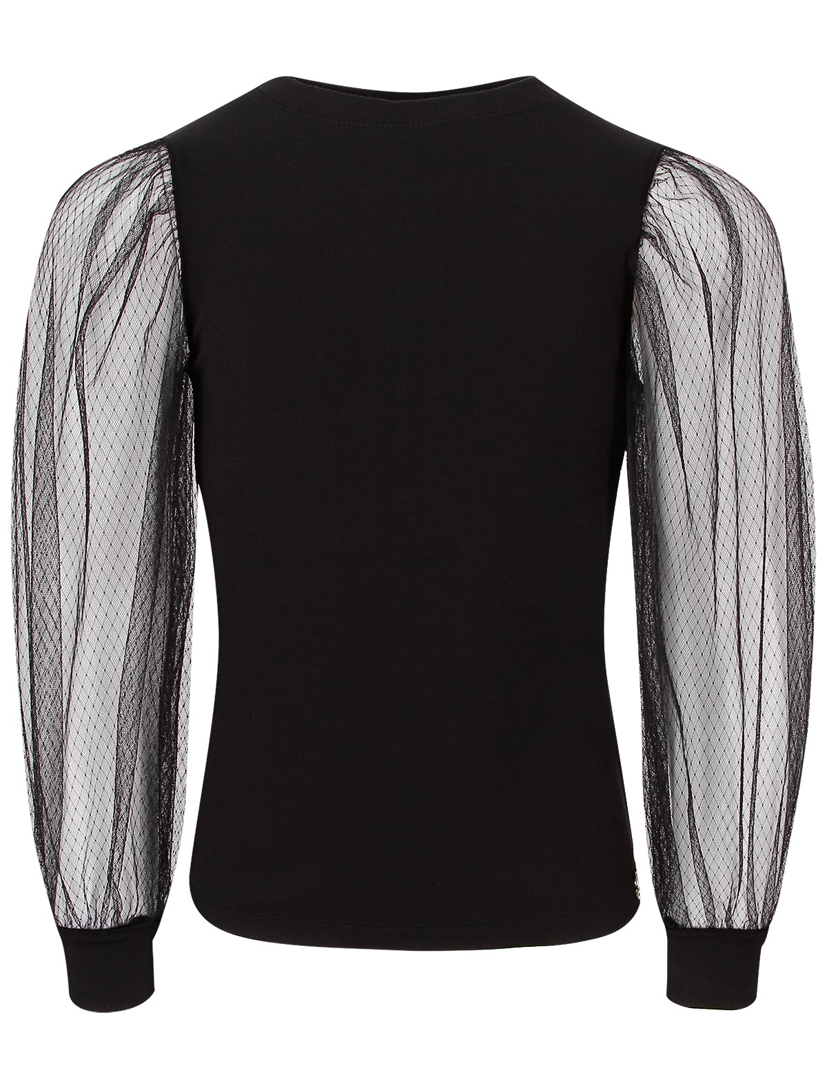 Лонгслив с прозрачными рукавами
