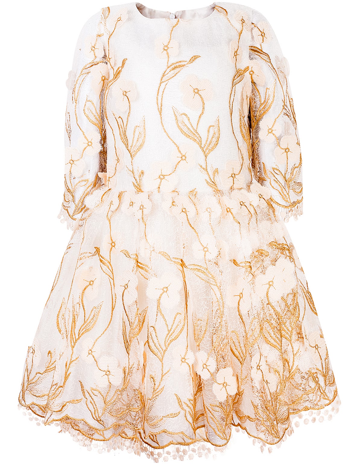 Платье с вышитым узором