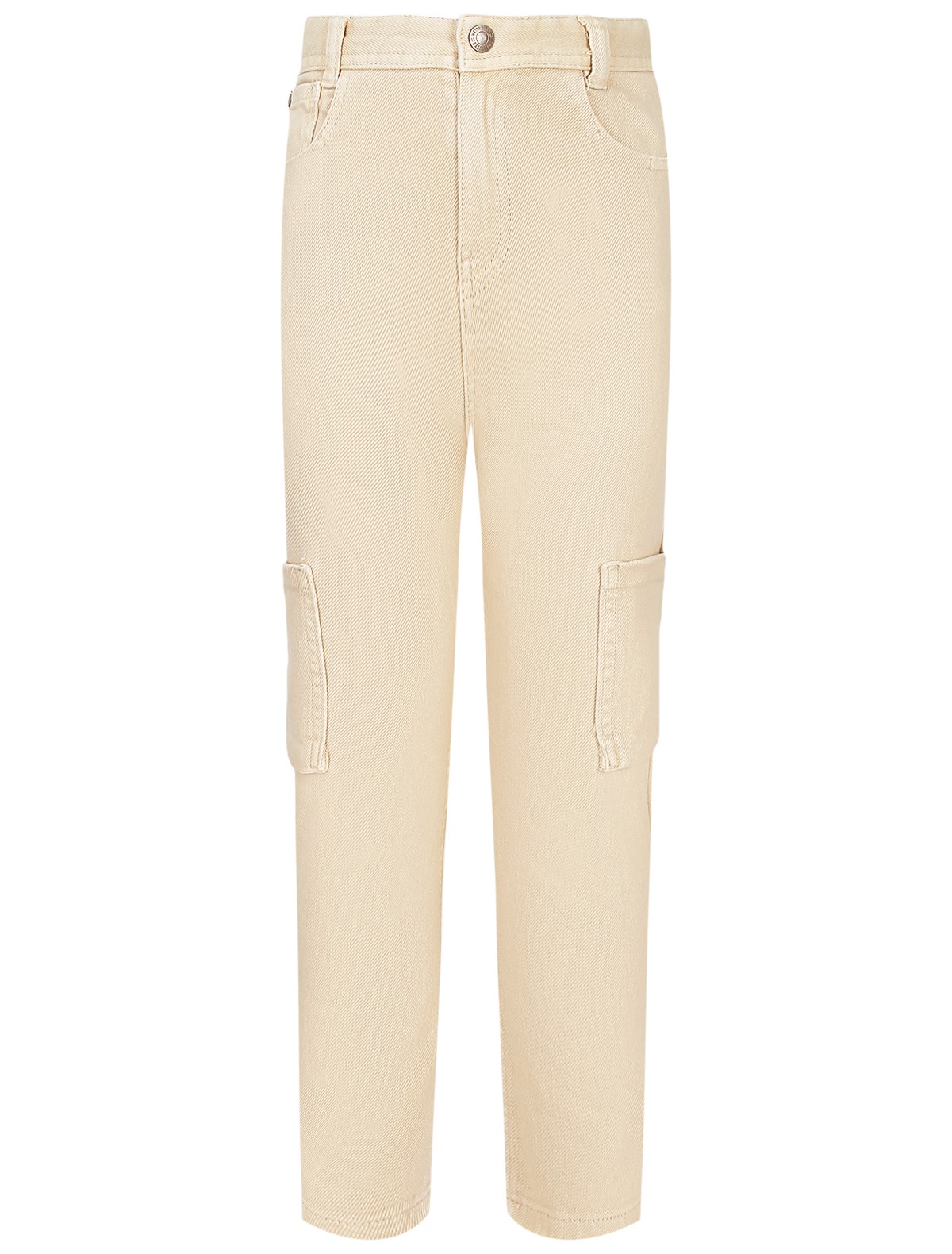 Кремовые брюки-карго