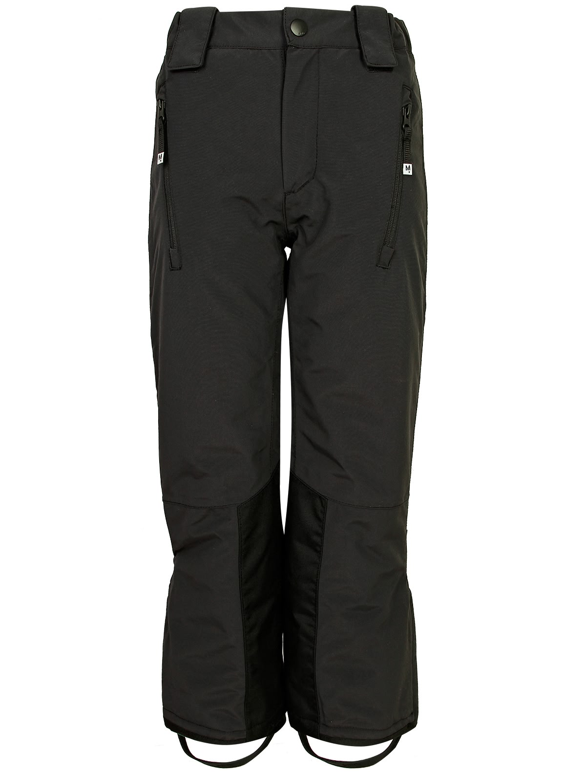 Брюки утепленные черные со штрипками