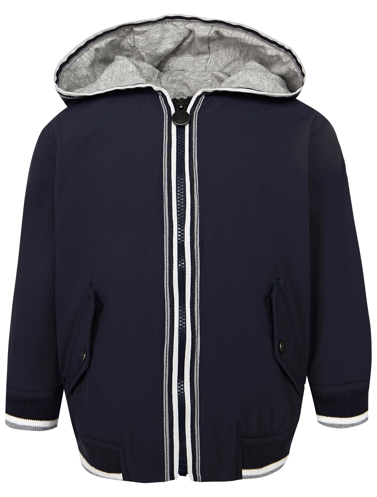 Синяя куртка с капюшоном