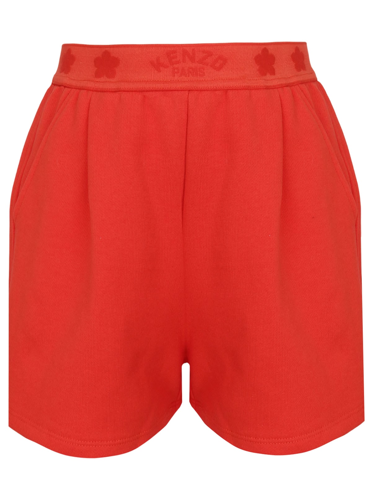 Ярко-красные шорты из хлопка