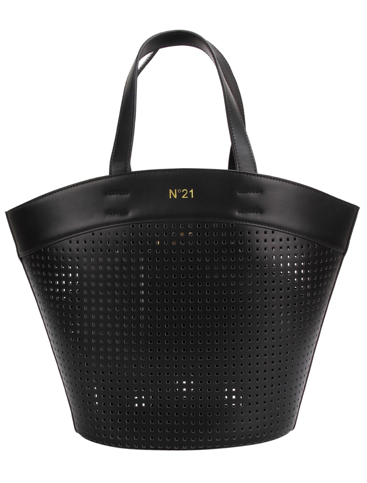 Чёрная сумка с перфорацией