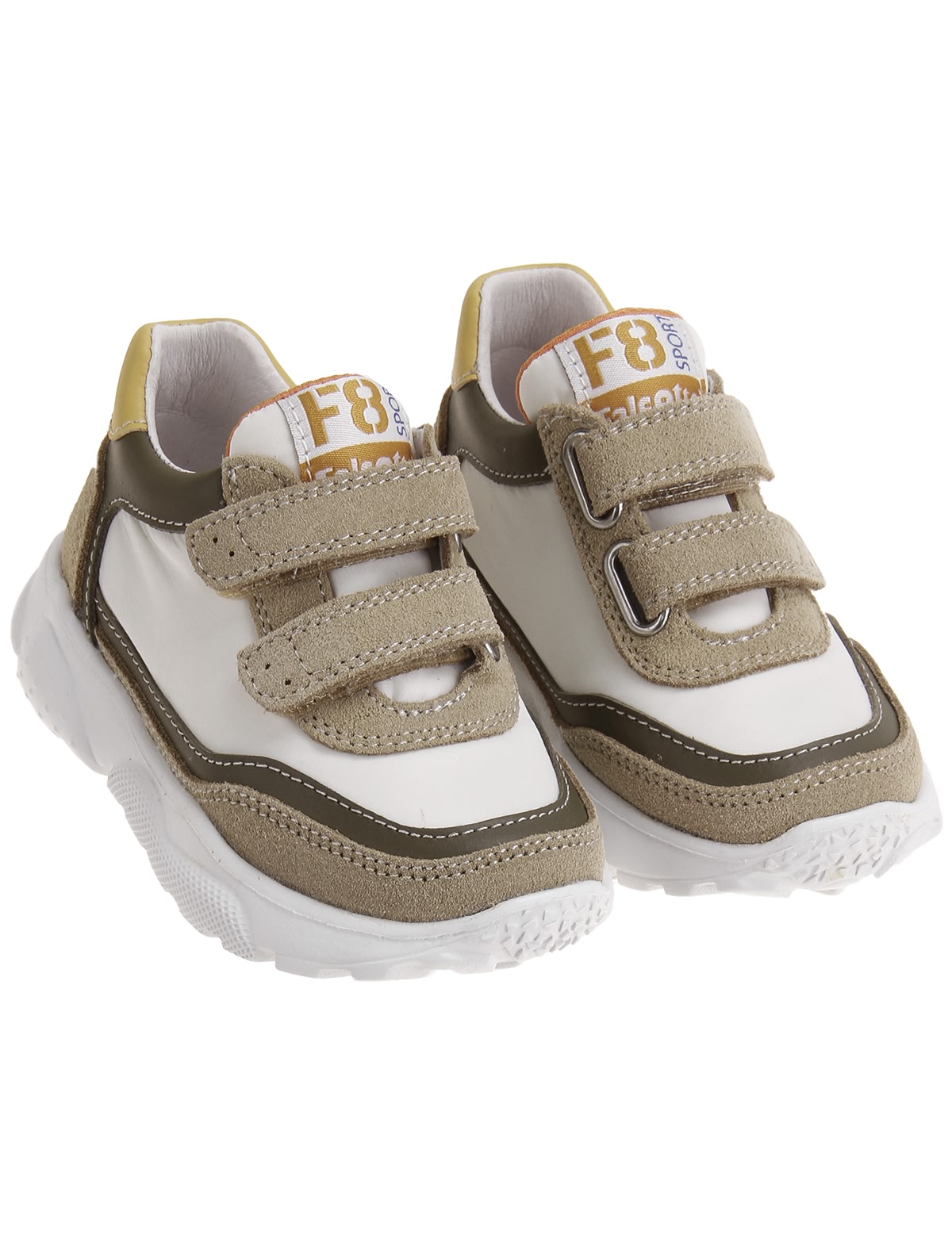 Кроссовки из кожи и текстиля