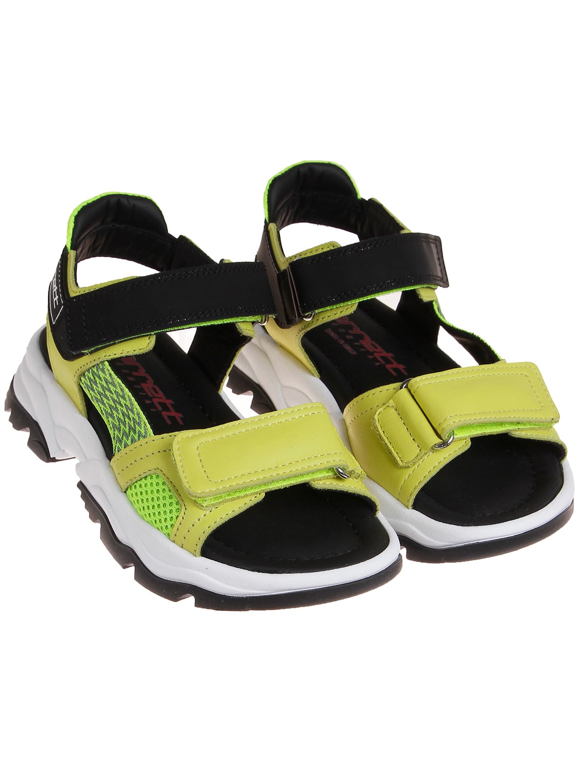 Сандалии из комбинированных материалов