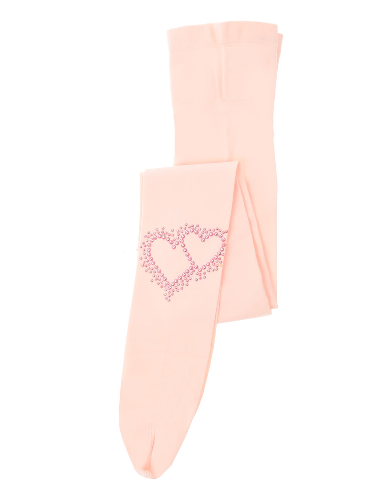 Розовые колготки с сердечками 30 den