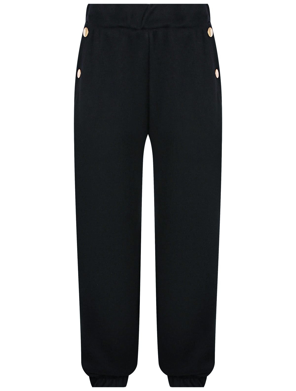 спортивные брюки с декором из пуговиц