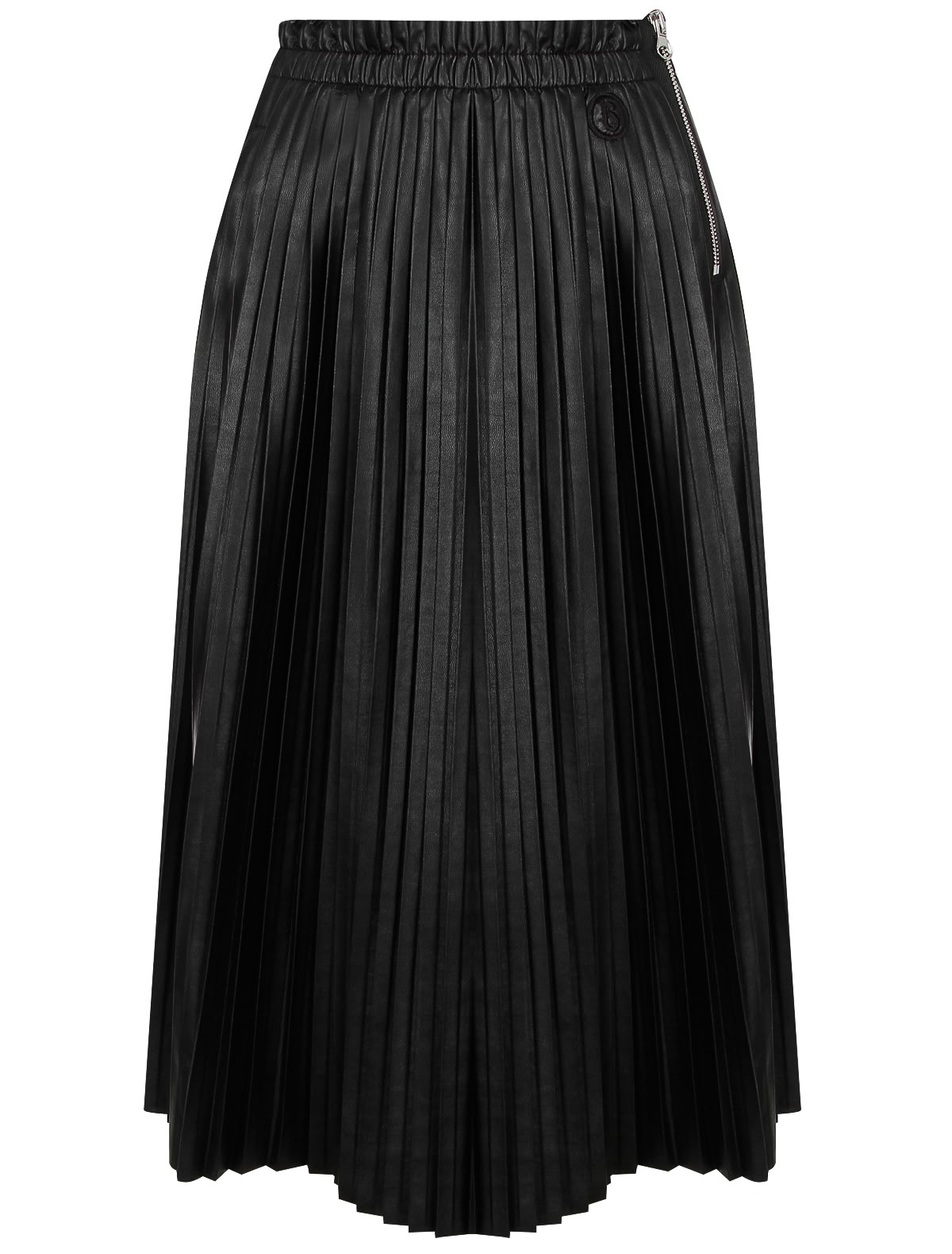 Чёрная юбка плиссе