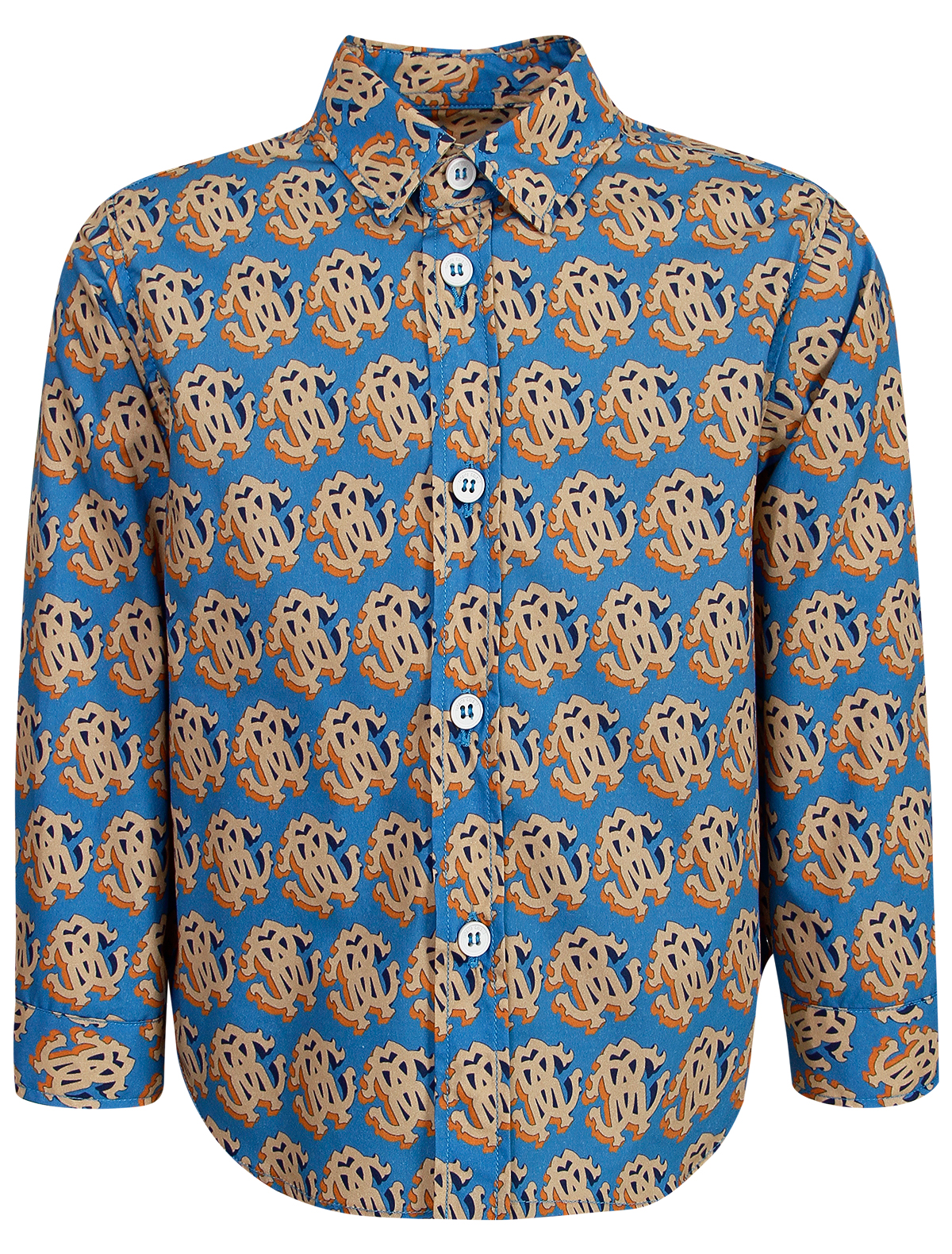 Рубашка Roberto Cavalli 2623679, цвет синий, размер 2 1014519387841 - фото 1