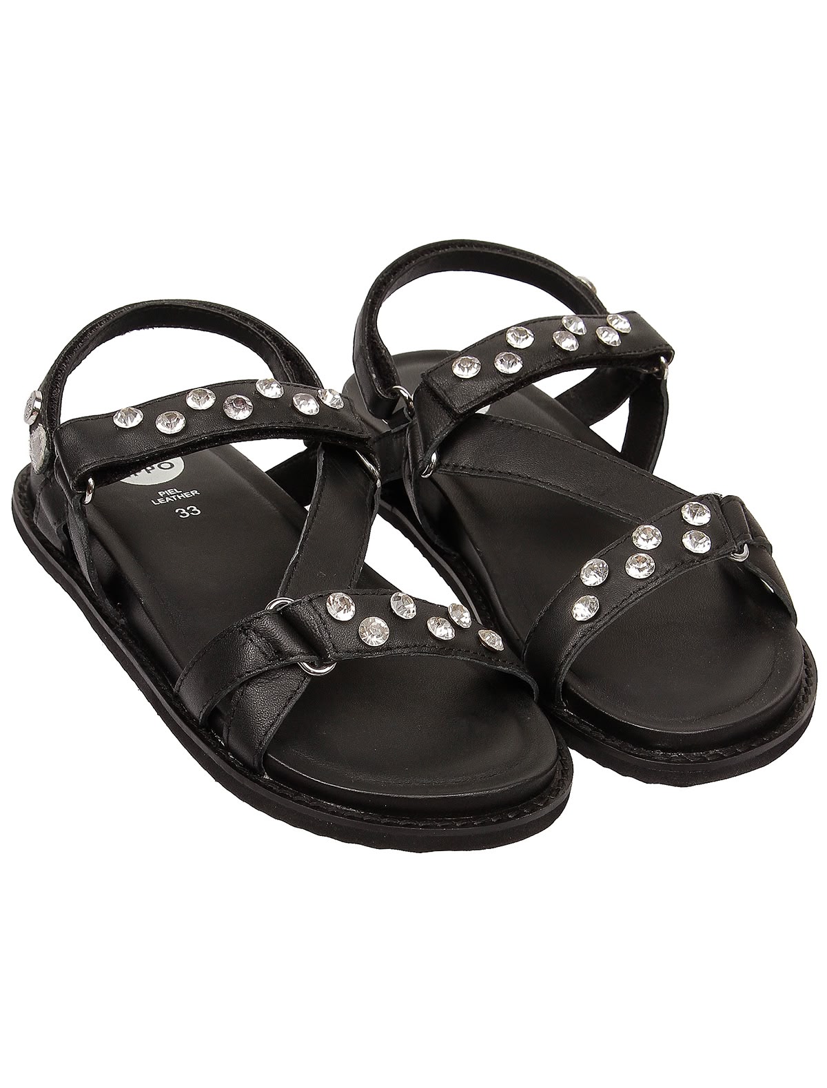 Босоножки с кристаллами