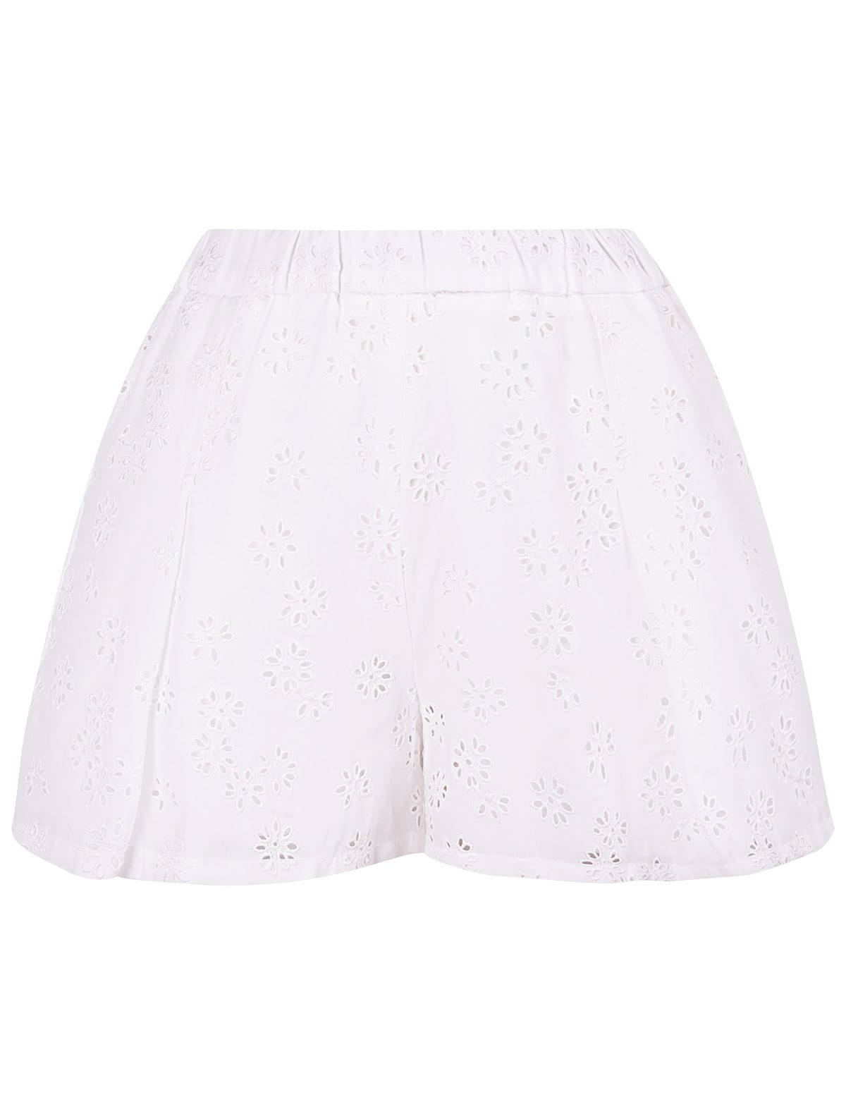 Белые кружевные шорты