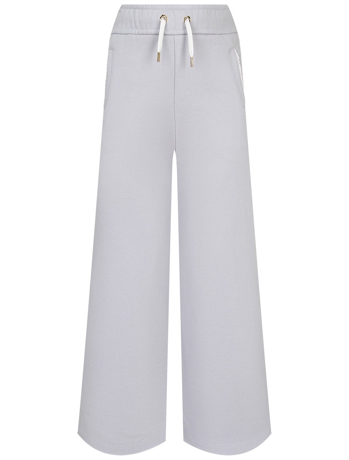 Голубые спортивные брюки из хлопка