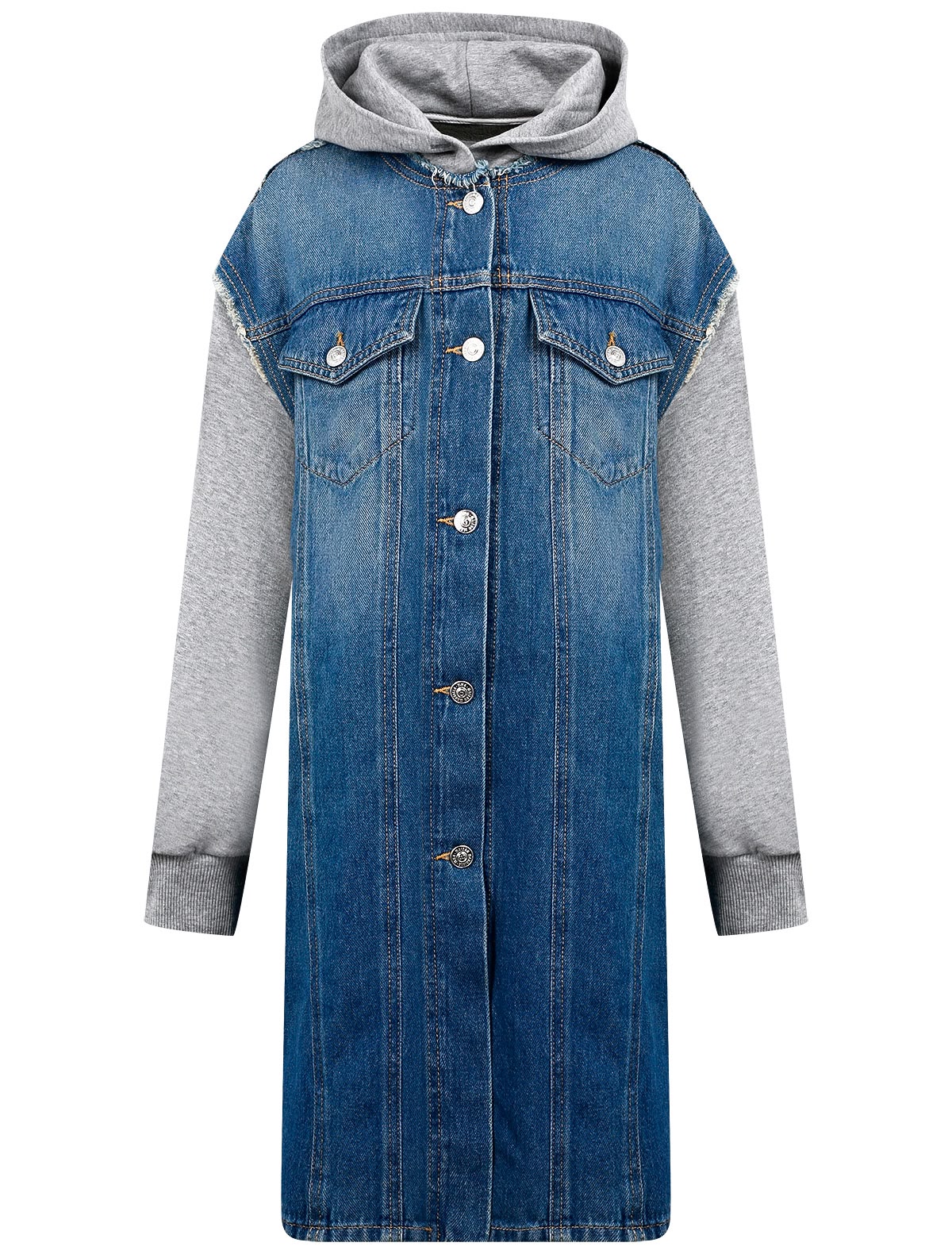 летнее пальто из денима