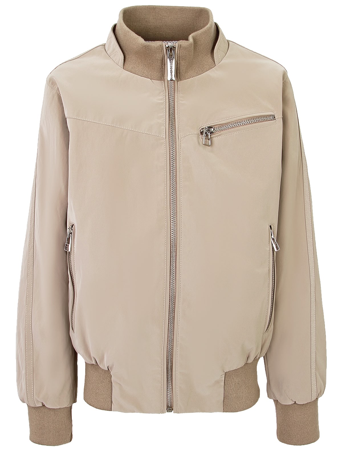 Бежевый бомбер