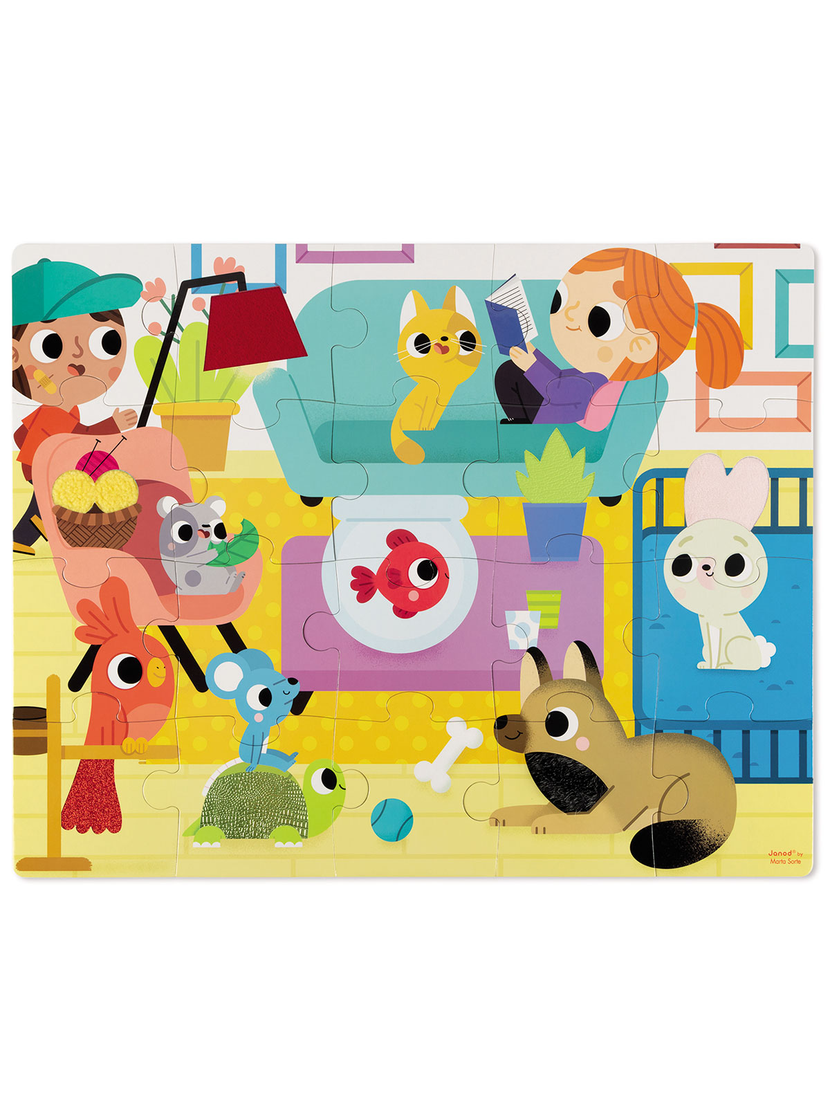 Пазл «Домашние животные", 20 элементов