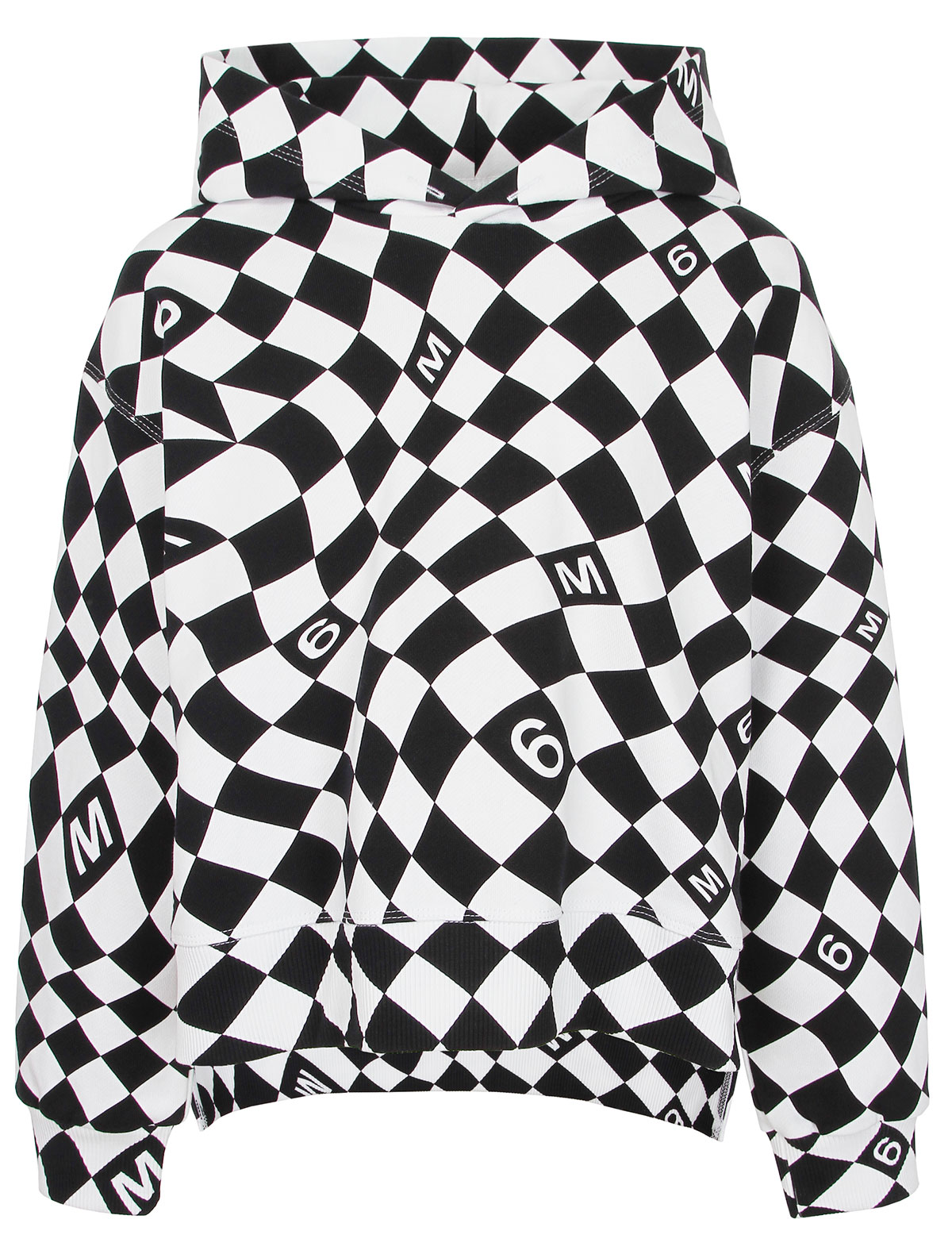 Худи с узором из ромбов