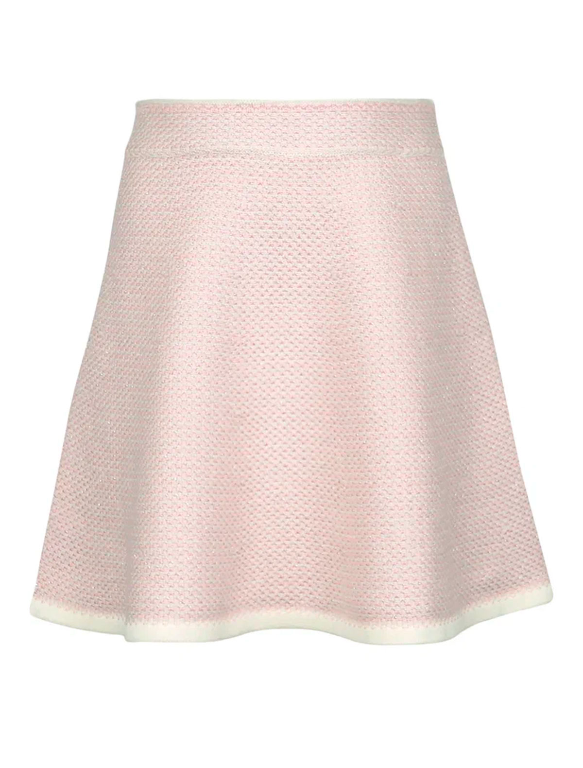 Розовая юбка из шерсти
