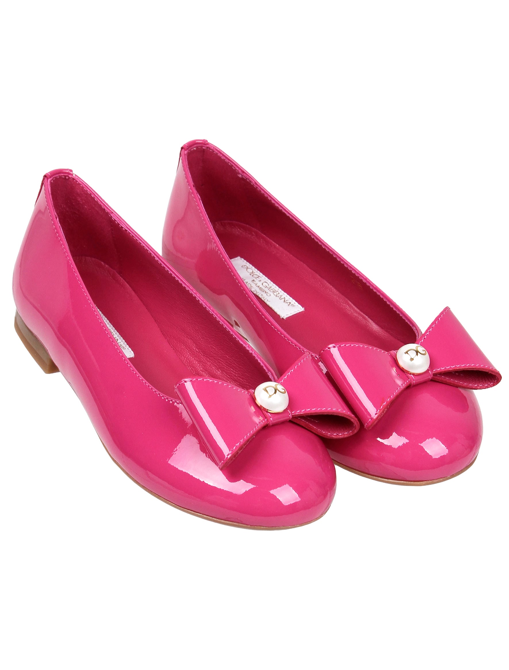 Балетки из лакированной кожи