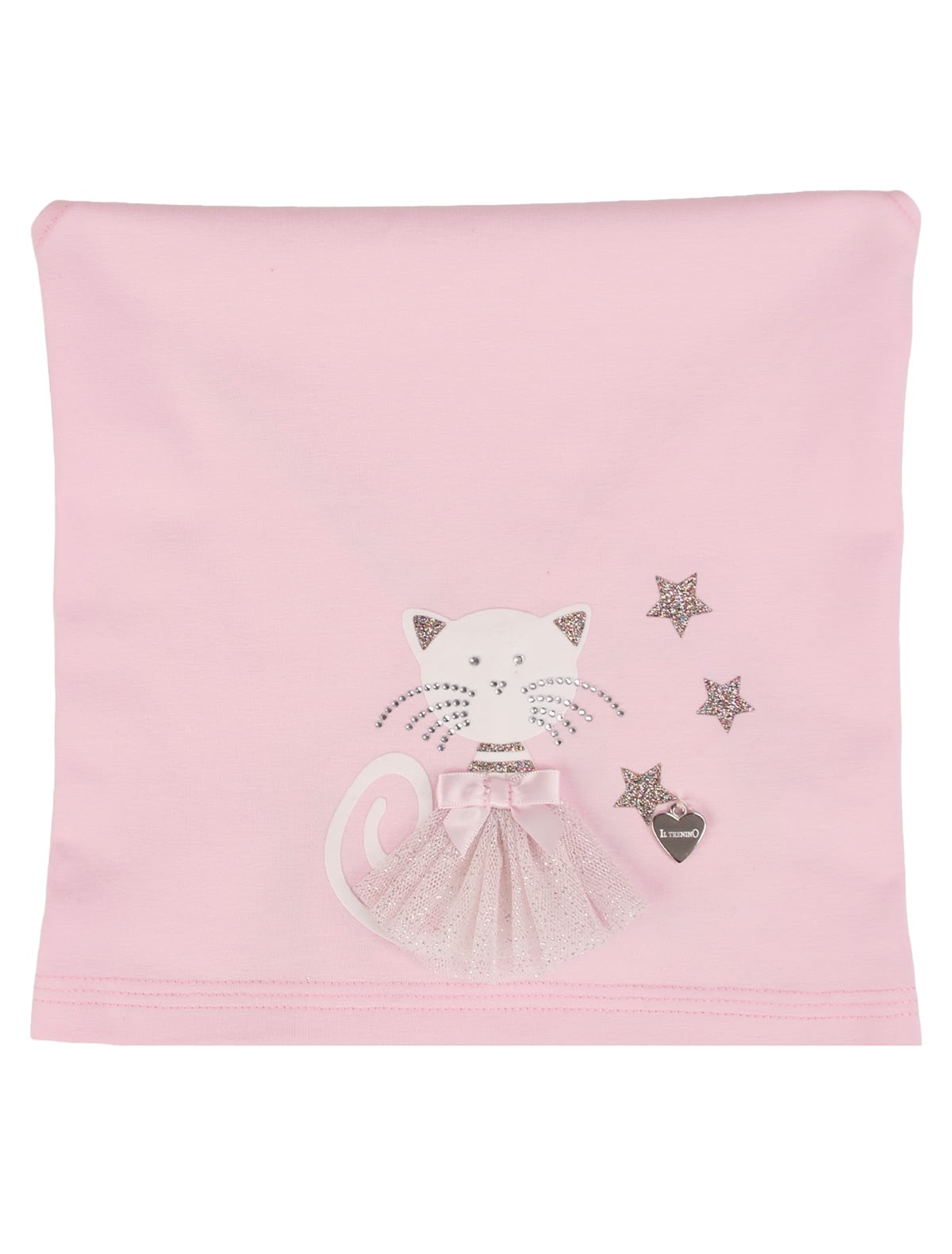 Розовая бандана с кошечкой
