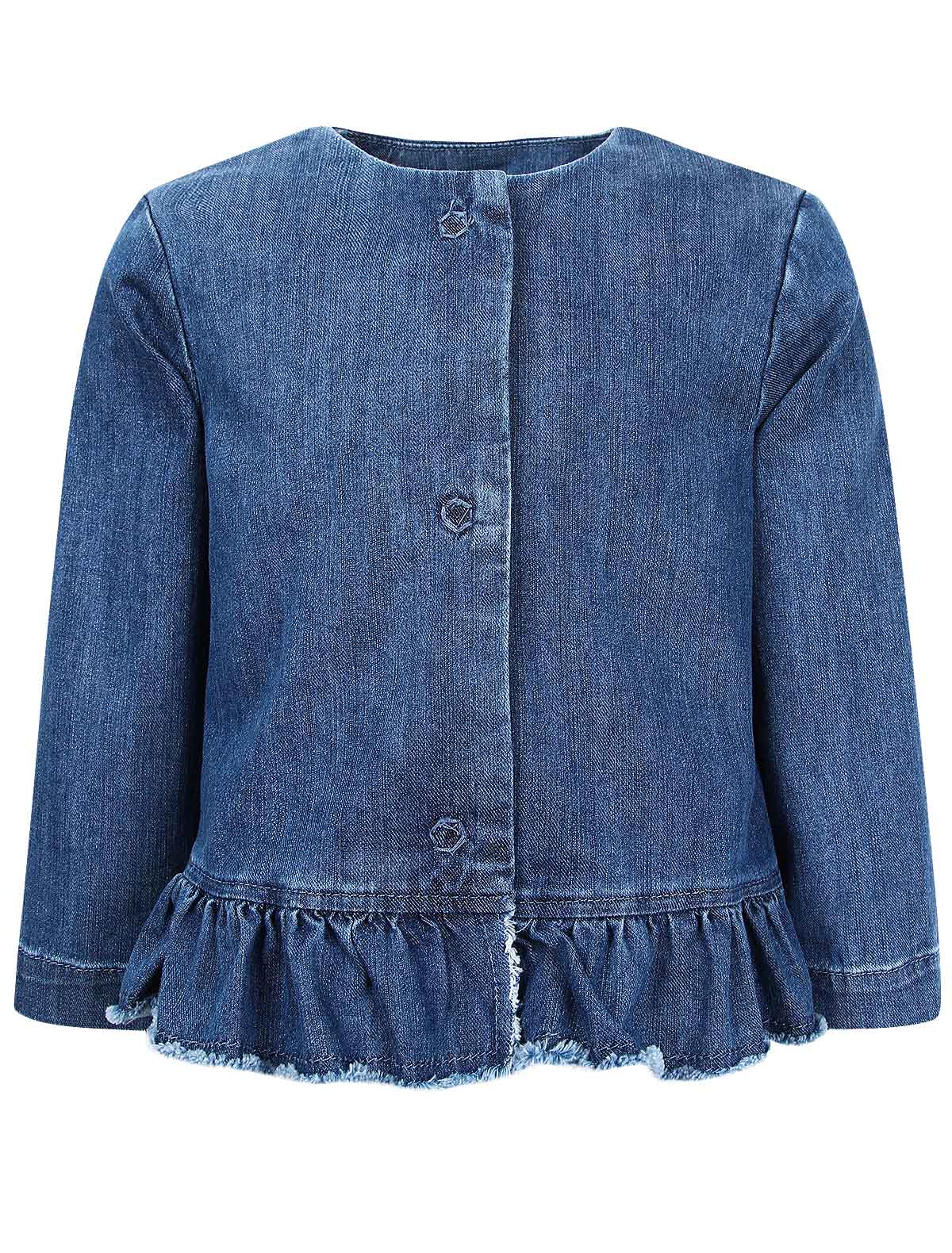 Куртка из денима с воланом
