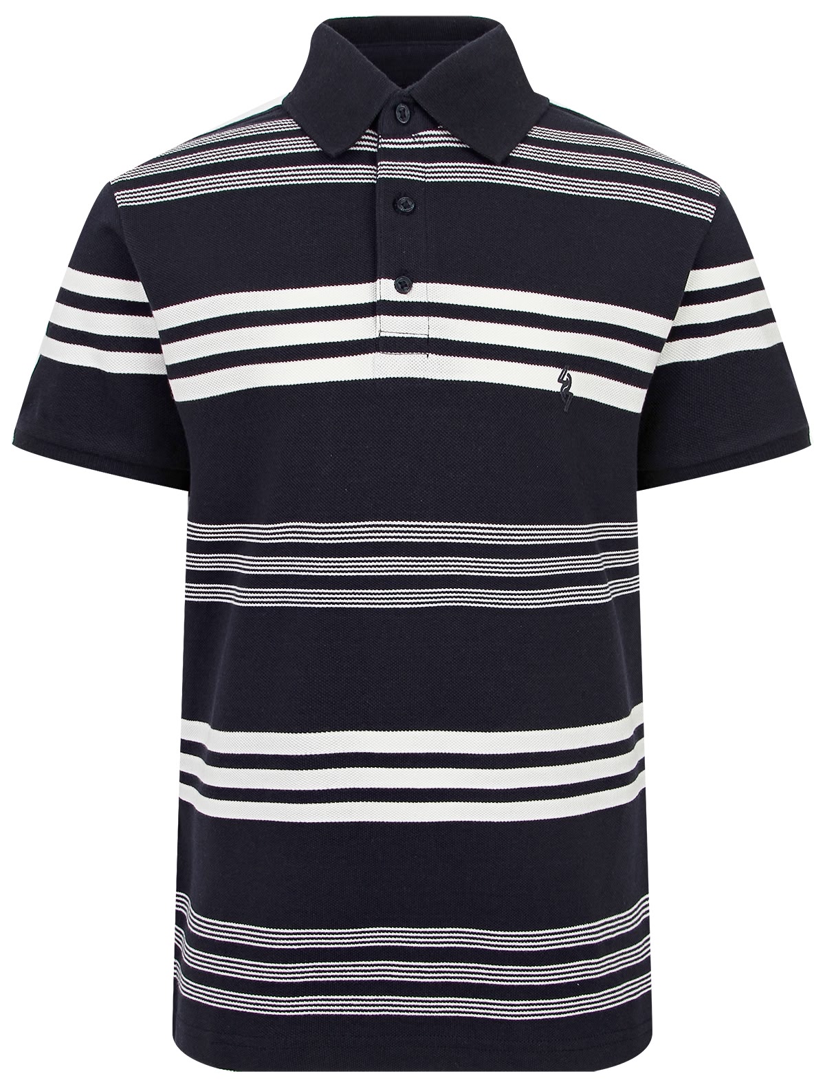 Поло в синюю полоску