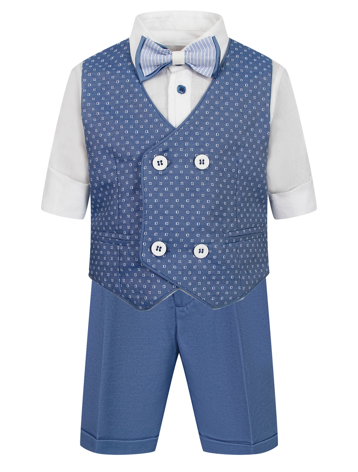 Комплект из жилета шорт рубашки и бабочки