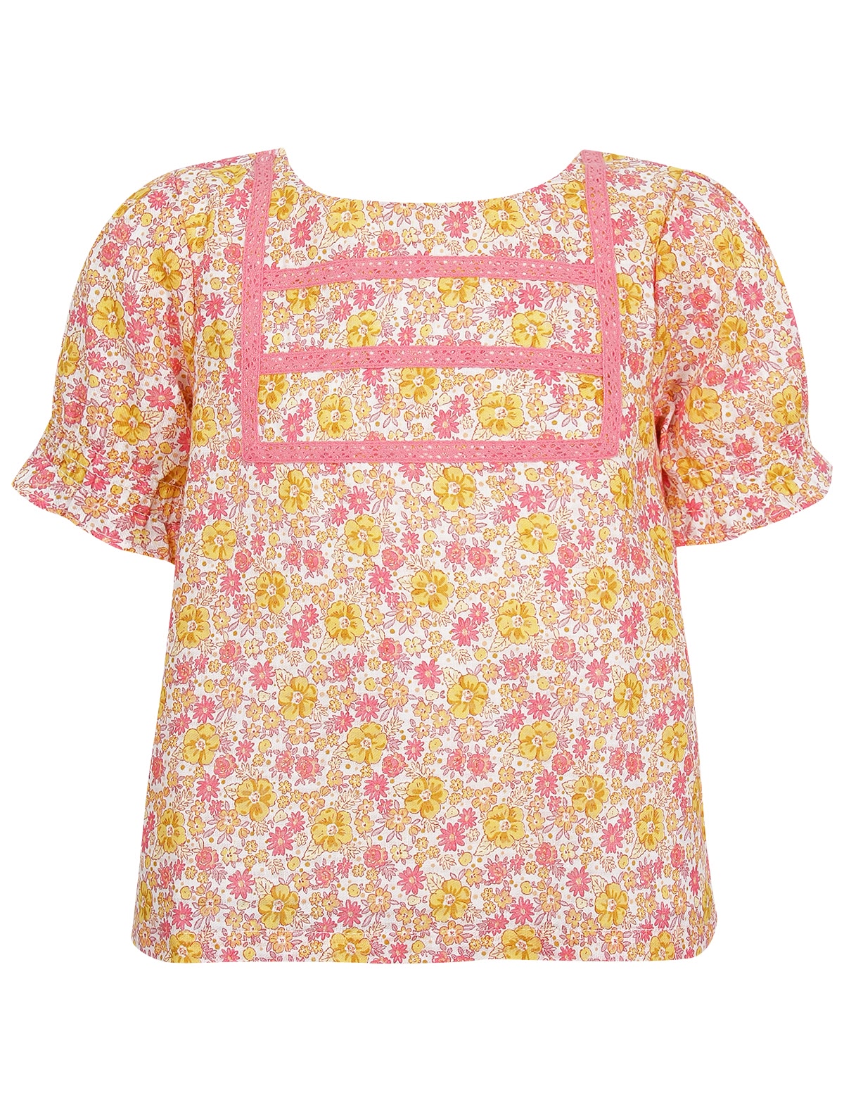 Блуза с цветочным принтом