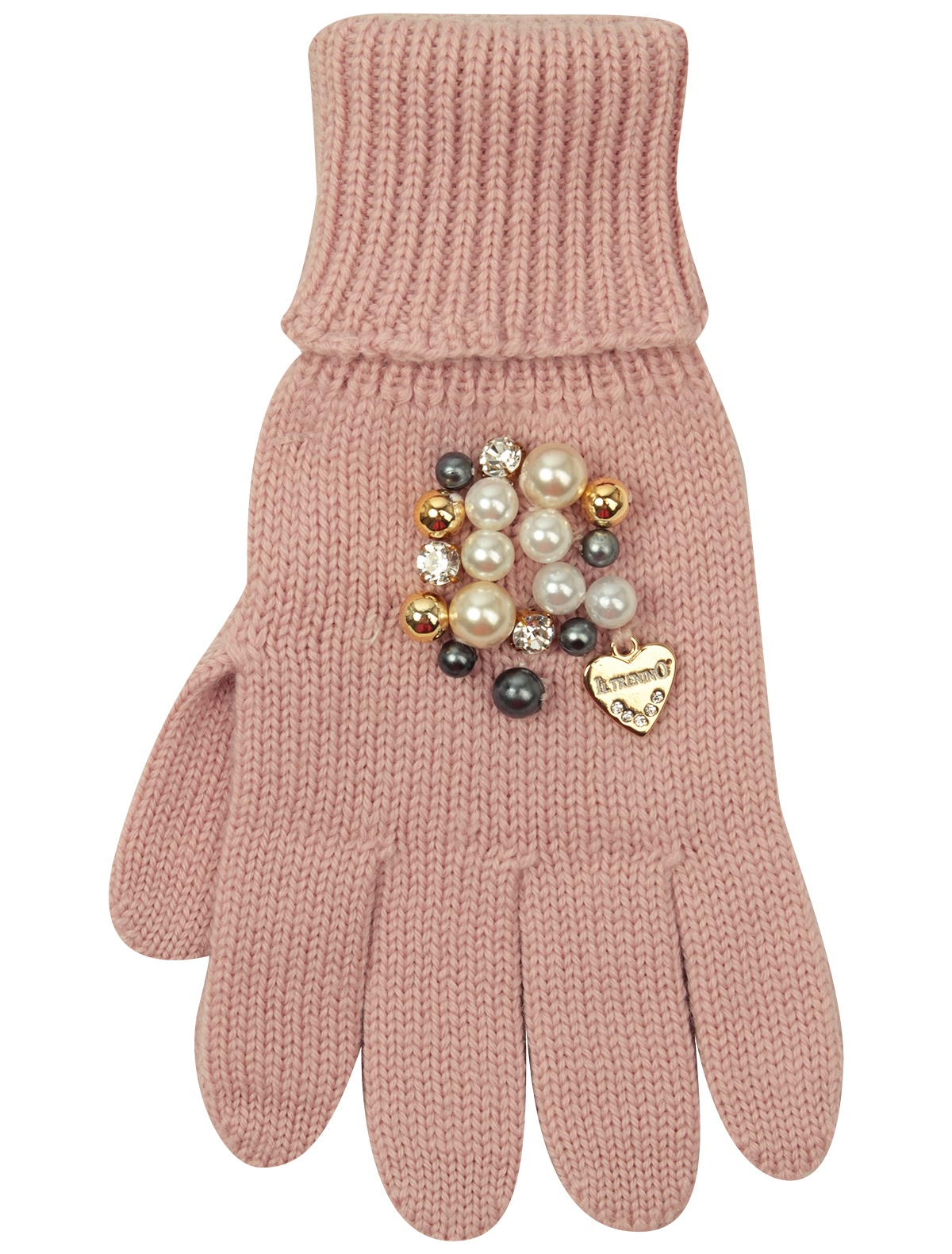 Перчатки с декором из бусин