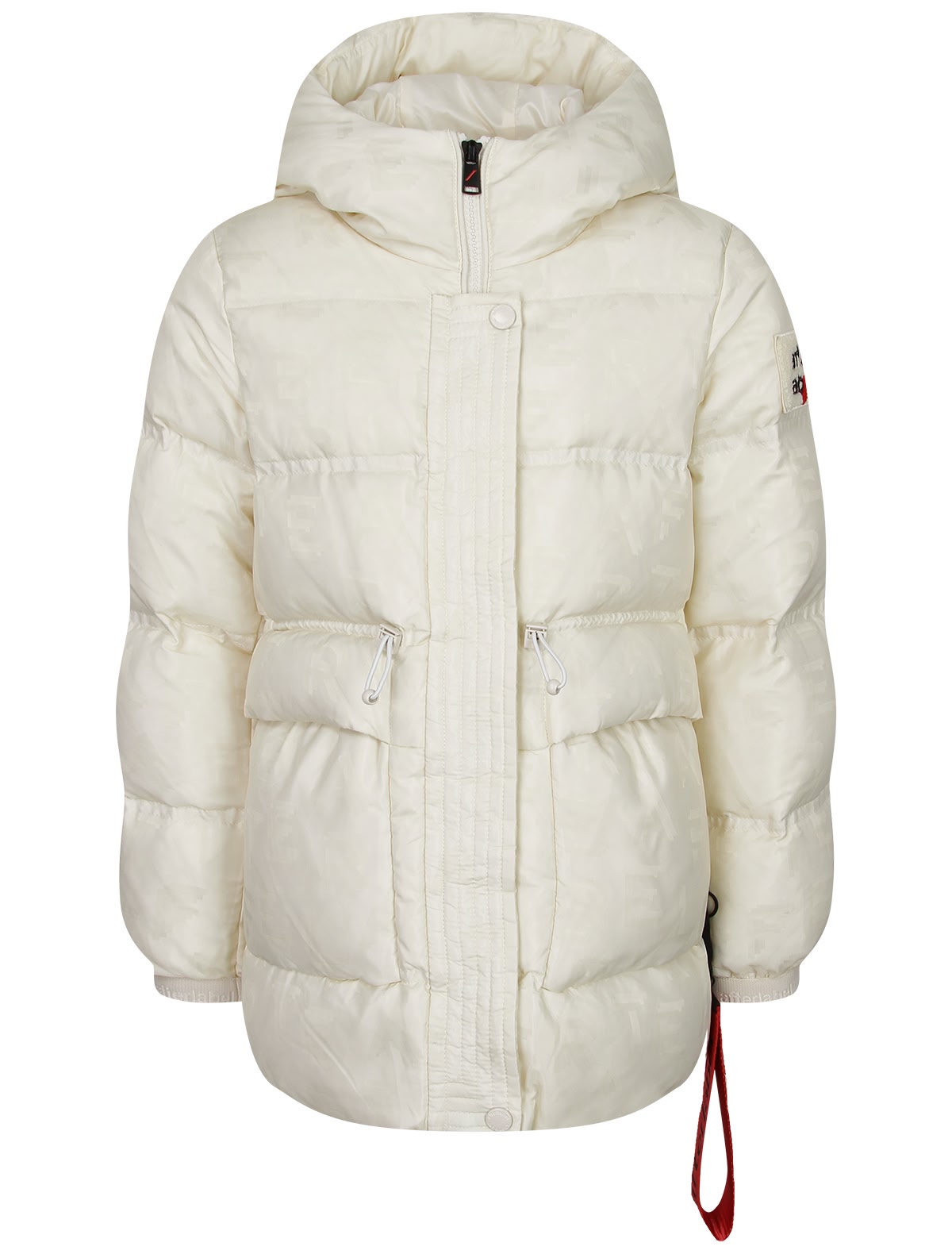 Кремовый пуховик