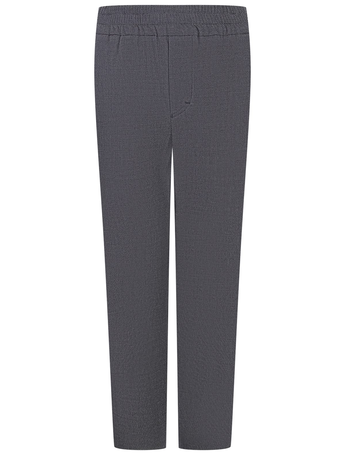 Синие фактурные брюки