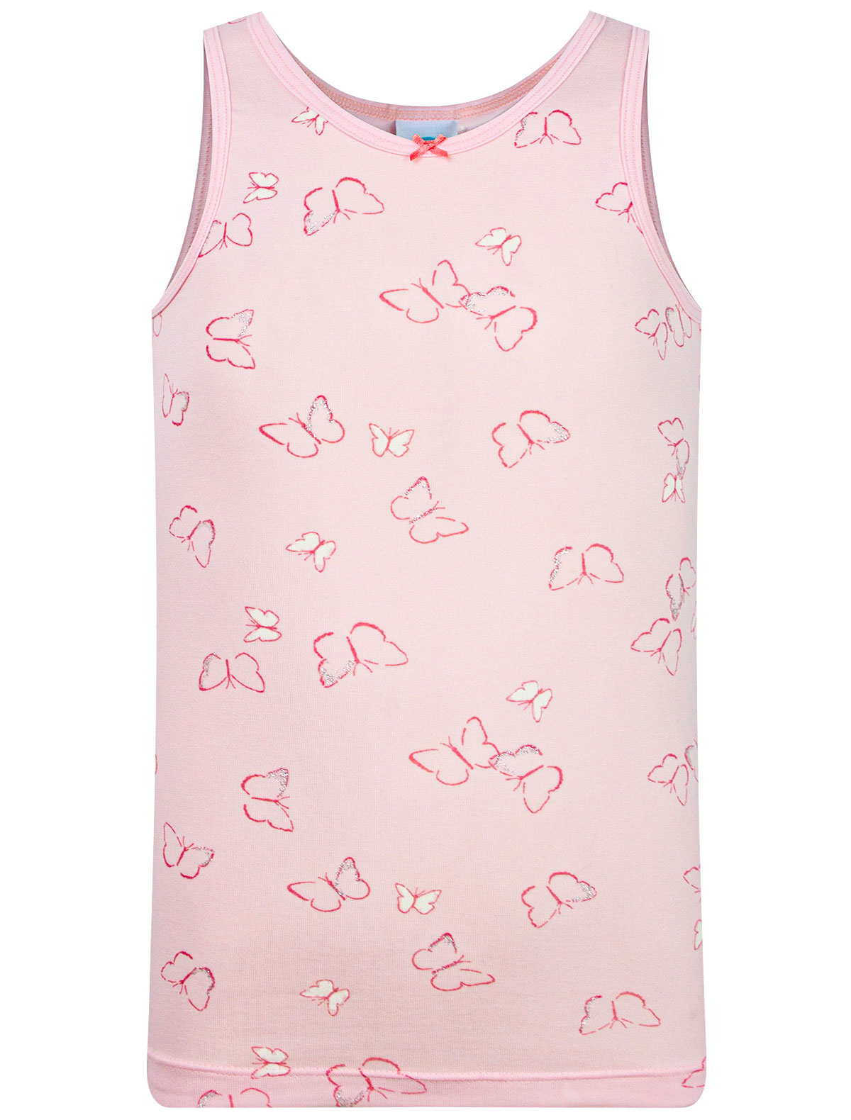 Розовая майка с бабочками