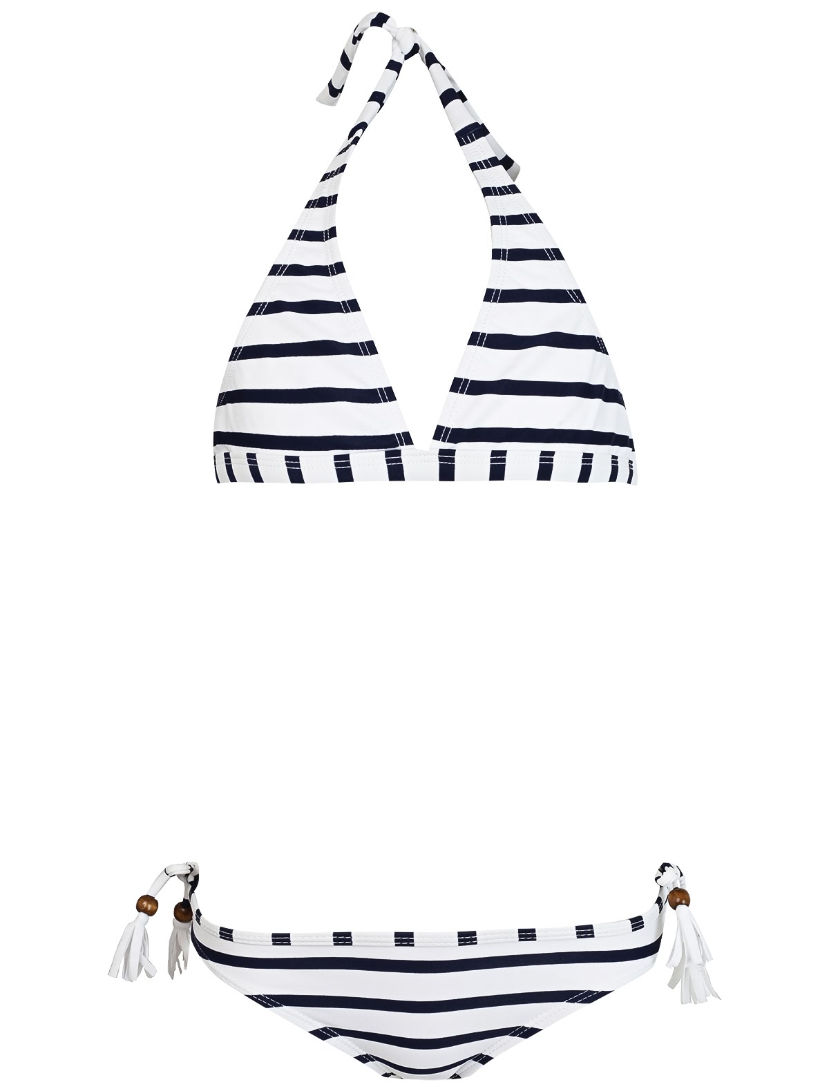 Раздельный купальник в полоску