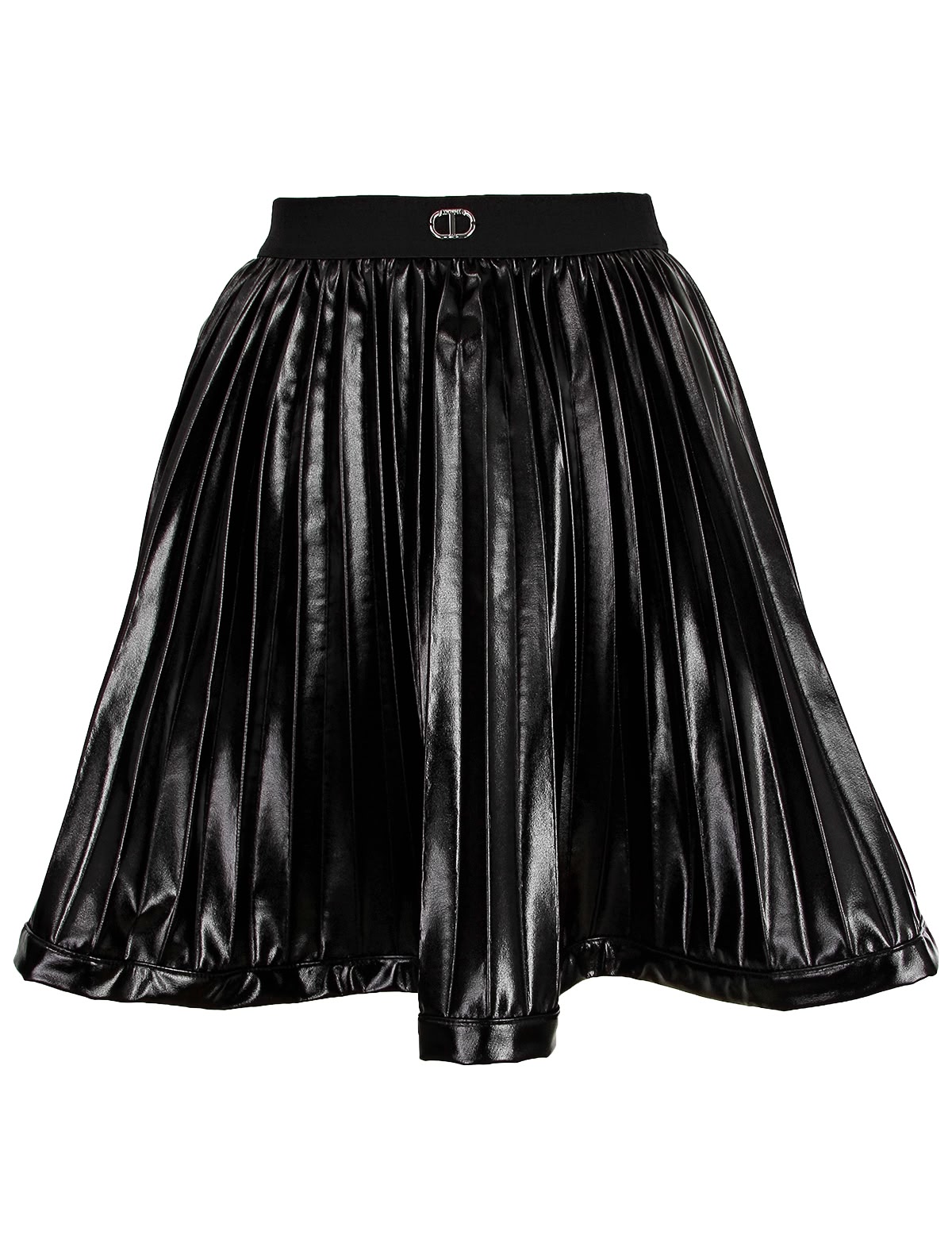 Юбка-плиссе с логотипом на поясе