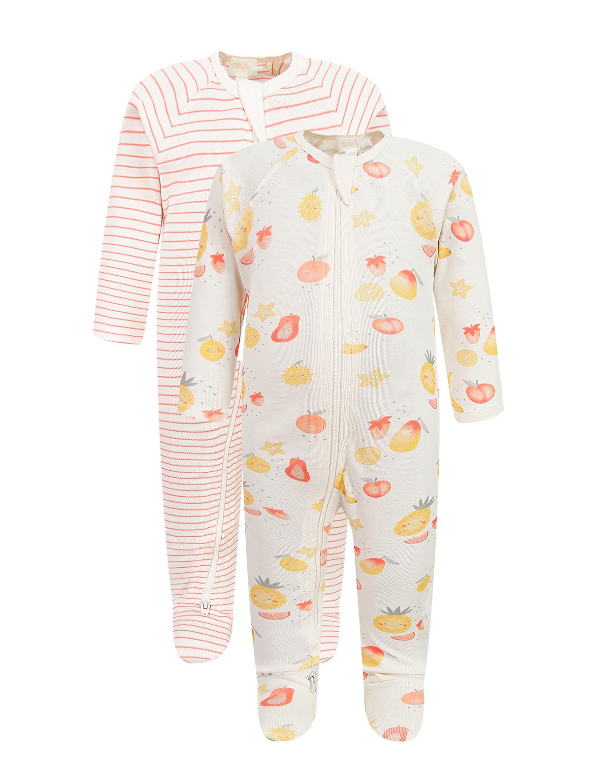 Комплект  из 2х хлопоквых комбинезонов